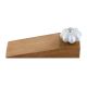 2 Pieces Steel Grey Ceramic Crackle Wooden Door Stopper